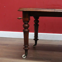 Load image into Gallery viewer, Antique English Mahogany Single Leaf Extension Dining Table C1880 B12995