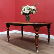 Load image into Gallery viewer, Antique English Mahogany Single Leaf Extension Dining Table C1880 B12995