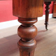 Load image into Gallery viewer, Antique English Mahogany Single Leaf Extension Dining Table C1880 B12995