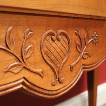 Load image into Gallery viewer, x SOLD French Elm Three-Drawer Hall Table or Console Table with Brass Handles. B12151