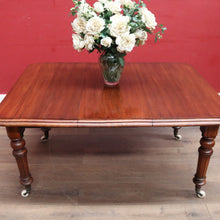 Load image into Gallery viewer, Antique English Mahogany Single Leaf Extension Dining Table C1880 B12995