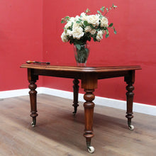 Load image into Gallery viewer, Antique English Mahogany Single Leaf Extension Dining Table C1880 B12995