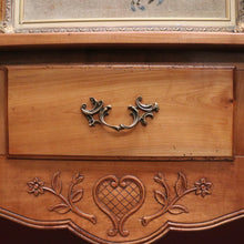 Load image into Gallery viewer, x SOLD French Elm Three-Drawer Hall Table or Console Table with Brass Handles. B12151