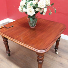 Load image into Gallery viewer, Antique English Mahogany Single Leaf Extension Dining Table C1880 B12995