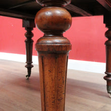 Load image into Gallery viewer, Antique English Mahogany Single Leaf Extension Dining Table C1880 B12995