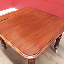Load image into Gallery viewer, Antique English Mahogany Single Leaf Extension Dining Table C1880 B12995