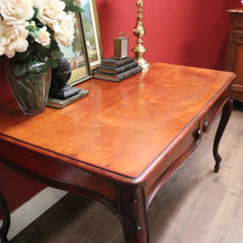 Load image into Gallery viewer, x SOLD Antique French Mahogany Two Drawer Office Desk, Student Desk or Small Dining Table. B12118