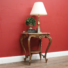 Load image into Gallery viewer, x SOLD Marble Top Gilt Timber Centre Table or Console Table or Side/Lamp Table. B12129
