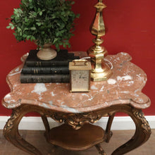 Load image into Gallery viewer, x SOLD Marble Top Gilt Timber Centre Table or Console Table or Side/Lamp Table. B12129
