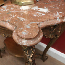 Load image into Gallery viewer, x SOLD Marble Top Gilt Timber Centre Table or Console Table or Side/Lamp Table. B12129