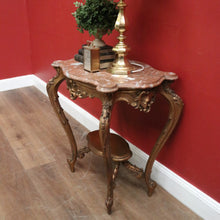 Load image into Gallery viewer, x SOLD Marble Top Gilt Timber Centre Table or Console Table or Side/Lamp Table. B12129