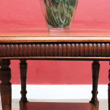 Load image into Gallery viewer, Antique Mahogany Occasional Table Hexagon Top Tier Base c1920. B12989