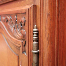 Load image into Gallery viewer, x SOLD Antique French Oak Three-door, Two-drawer Sideboard Buffet. Three Keys, Parquetry Top. B12134
