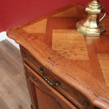 Load image into Gallery viewer, x SOLD Antique French Oak Three-door, Two-drawer Sideboard Buffet. Three Keys, Parquetry Top. B12134