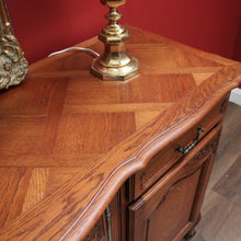 Load image into Gallery viewer, x SOLD Antique French Oak Three-door, Two-drawer Sideboard Buffet. Three Keys, Parquetry Top. B12134