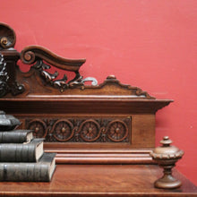 Load image into Gallery viewer, x SOLD Antique French Display Cabinet with Carved Doors, back and Finial Details. B12154