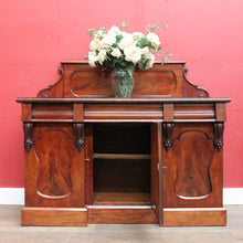 Load image into Gallery viewer, Antique English Mahogany Sideboard Flame Mahogany c1860. B12990