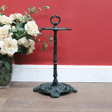 Load image into Gallery viewer, Antique English Cast Iron Umbrella Stand Holder Leaf Drip Tray Antique. B12991