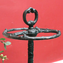 Load image into Gallery viewer, Antique English Cast Iron Umbrella Stand Holder Leaf Drip Tray Antique. B12991