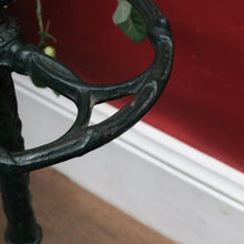 Load image into Gallery viewer, Antique English Cast Iron Umbrella Stand Holder Leaf Drip Tray Antique. B12991
