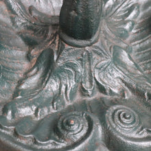 Load image into Gallery viewer, Antique English Cast Iron Umbrella Stand Holder Leaf Drip Tray Antique. B12991