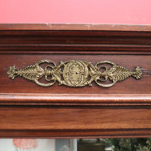 Load image into Gallery viewer, x SOLD Antique French Walnut and Glass Two Door Narrow China Cabinet with Glass Shelves. B12139