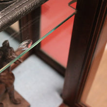 Load image into Gallery viewer, x SOLD Antique French Walnut and Glass Two Door Narrow China Cabinet with Glass Shelves. B12139