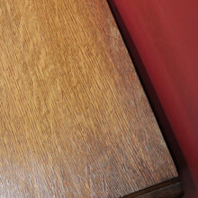 Load image into Gallery viewer, French Oak Bedside Chest Three Drawers Brass Handles Vintage. B12805