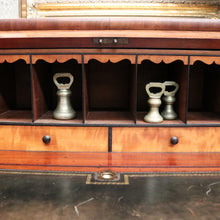 Load image into Gallery viewer, x SOLD Antique Napoleon III Cylinder Desk, Mahogany and Leather Office Desk, Napoleon III. B12176