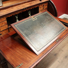 Load image into Gallery viewer, x SOLD Antique Napoleon III Cylinder Desk, Mahogany and Leather Office Desk, Napoleon III. B12176