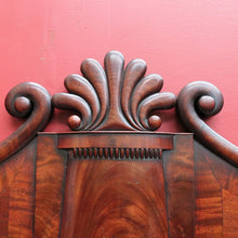 Load image into Gallery viewer, Antique English Twin Pedestal Sideboard Scrolled Backboard c1830. B12987