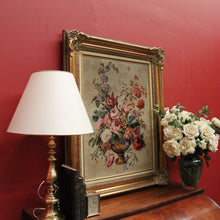 Load image into Gallery viewer, x SOLD Antique French Wall Hanging Hand-made Tapestry "Still Life" Flowers in an Urn or Vase. B12133