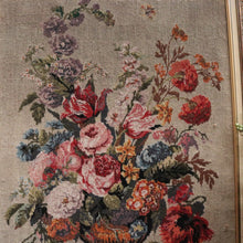 Load image into Gallery viewer, x SOLD Antique French Wall Hanging Hand-made Tapestry "Still Life" Flowers in an Urn or Vase. B12133