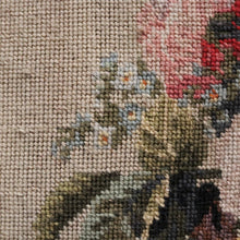 Load image into Gallery viewer, x SOLD Antique French Wall Hanging Hand-made Tapestry "Still Life" Flowers in an Urn or Vase. B12133