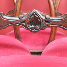Load image into Gallery viewer, Antique English Mahogany Set of 6 Dining Kitchen Chairs c1890 B12996