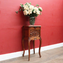 Load image into Gallery viewer, Antique French Walnut Bedside Table with Marble Top B12998