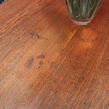 Load image into Gallery viewer, x SOLD Antique French Oak Twin Pedestal Office Desk, Three Drawer Desk with Drawers and Brass Handles. B12173