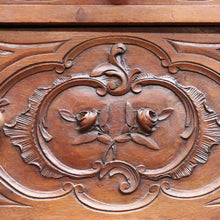 Load image into Gallery viewer, Antique French Walnut Bedside Table with Marble Top B12998