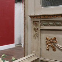 Load image into Gallery viewer, x SOLD Antique Hand-painted French Grey and Gilt Tri-Mirror Hall Stand, Bevelled Mirror. B12138