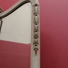 Load image into Gallery viewer, x SOLD Antique Hand-painted French Grey and Gilt Tri-Mirror Hall Stand, Bevelled Mirror. B12138