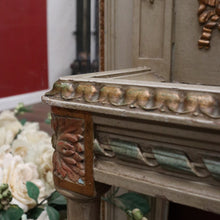 Load image into Gallery viewer, x SOLD Antique Hand-painted French Grey and Gilt Tri-Mirror Hall Stand, Bevelled Mirror. B12138