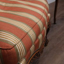 Load image into Gallery viewer, x SOLD Antique French Armchair, Cherrywood and Fabric, Wing Back Chair, Feather/Down Cushion. B12111