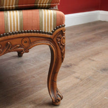 Load image into Gallery viewer, x SOLD Antique French Armchair, Cherrywood and Fabric, Wing Back Chair, Feather/Down Cushion. B12112