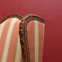 Load image into Gallery viewer, x SOLD Antique French Armchair, Cherrywood and Fabric, Wing Back Chair, Feather/Down Cushion. B12112