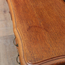 Load image into Gallery viewer, x SOLD Antique French Oak Dressing Table Tri Fold Mirror Cabriole Legs. B12723