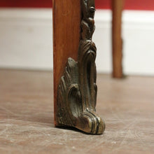 Load image into Gallery viewer, Antique Walnut, Brass and Cherrywood Side Table or Lamp Table. B12132