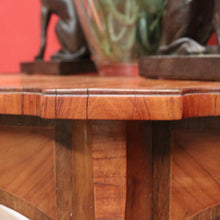 Load image into Gallery viewer, Antique Walnut, Brass and Cherrywood Side Table or Lamp Table. B12132