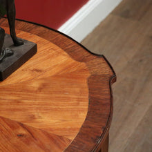 Load image into Gallery viewer, Antique Walnut, Brass and Cherrywood Side Table or Lamp Table. B12132