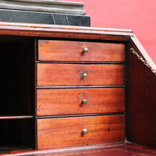 Load image into Gallery viewer, Antique English Mahogany Drop Front Bureau Desk Cupboard c1870. B12983