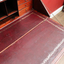 Load image into Gallery viewer, Antique English Mahogany Drop Front Bureau Desk Cupboard c1870. B12983